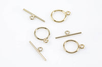 GOLD FILLED Toggle Clasp USA product- 1 Set per order- 10mm