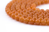 Natural Orange Aventurine, High Quality in Round, 4mm, 6mm, 10mm, 12mm AAA Quality Smooth Gemstone Beads