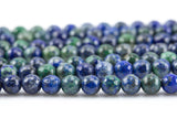 Natural Faceted Malachite Azurite Beads Grade AAA. 4mm, 6mm, 8mm, 10mm, 12mm, 14mm- Full 15.5 Inch strand Gemstone Beads