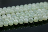 Natural New Mountain Jade, High Quality in Round, 4mm, 6mm, 8mm, 10mm, 12mm, 14mm-Full Strand 16 inch Strand Smooth Gemstone Beads