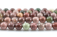 Natural Imperial Jasper- High Quality in Round- 4mm, 6mm, 8mm, 10mm, 12mm AAA Quality Smooth Gemstone Beads