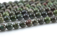 Natural Ruby Caldrite- Round- 6mm, 8mm, 10mm Smooth Gemstone Beads