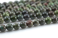 Natural Ruby Caldrite- Round- 6mm, 8mm, 10mm Smooth Gemstone Beads