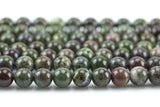 Natural Ruby Caldrite- Round- 6mm, 8mm, 10mm Smooth Gemstone Beads