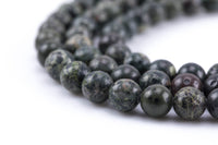 Natural Green Camouflage Jasper Beads Round AAA Grade, 4mm, 6mm, 8mm, 10mm, 12mm, 14mm-Full Strand 16 inch Strand AAA Quality Smooth