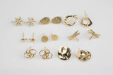 4-8pcs Gold Earring studs Earring findings High Quality Gold Plating