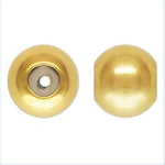 GOLD FILLED Stopper Beads- 1420 Gold Filled- USA made- 3mm or 4mm Silicone Stopper Bead- 10 pcs per order