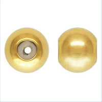 GOLD FILLED Stopper Beads- 1420 Gold Filled- USA made- 3mm or 4mm Silicone Stopper Bead- 10 pcs per order