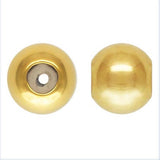 GOLD FILLED Stopper Beads- 1420 Gold Filled- USA made- 3mm or 4mm Silicone Stopper Bead- 10 pcs per order