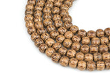 Natural Coconut Wood Roundel Shaped Beads with 2.0mm Holes