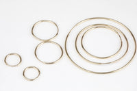 1 Pair Thin Small 14K SOLID Gold Endless Hoop Earrings Gold Hoops, 10mm, 12mm, 16mm, 21mm Earring Wires Hook | Gold Huggie Hoop Huggies