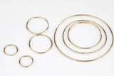 1 Pair Thin Small 14K SOLID Gold Endless Hoop Earrings Gold Hoops, 10mm, 12mm, 16mm, 21mm Earring Wires Hook | Gold Huggie Hoop Huggies