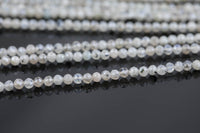 Mystic Silverish Moonstone Full Strands-15.5 inches-3mm- Nice Size Hole- Diamond Cutting, High Facets-Nice and Sparkly-Faceted Round