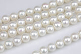 Natural Shell Pearls - Mother of pearl - Round- 6mm 8mm 10mm 12mm 14mm Gemstone Beads Shell Beads