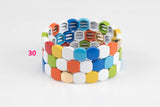 Stretchy Bracelet- Mix Colors - 7-7.5- Wholesale Pricing Enamel Beads