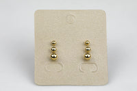 Gold Filled Ball Earring Stud- 14/20 Gold Filled- USA Product-3mm 4mm 5mm 6mm - with ring or without