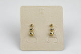 Gold Filled Ball Earring Stud- 14/20 Gold Filled- USA Product-3mm 4mm 5mm 6mm - with ring or without