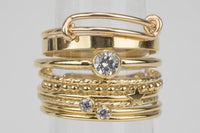 Coined Gold Filled, 14k Gold Filled Ring, Made in USA, Thin Gold Ring, 14k Gold Ring,Simple Gold Ring,Stack Gold Ring