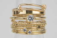 Coined Gold Filled, 14k Gold Filled Ring, Made in USA, Thin Gold Ring, 14k Gold Ring,Simple Gold Ring,Stack Gold Ring