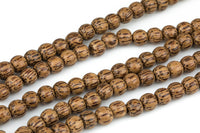 Natural Coconut Wood Roundel Shaped Beads with 2.0mm Holes