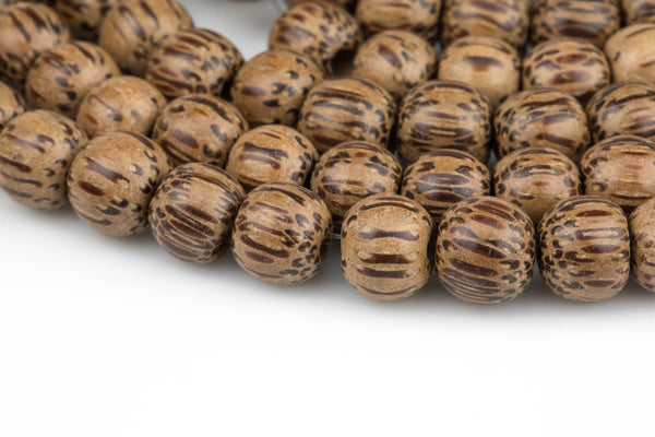 Natural Coconut Wood Roundel Shaped Beads with 2.0mm Holes