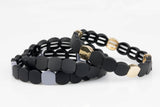Stretchy Bracelet Oval Mix Colors - 7-7.5 inches - Wholesale Pricing Enamel Beads