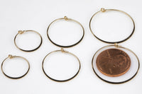 Gold Filled Flat Hoop Earring- 14/20 Gold Filled- USA Product-15mm-20mm-25mm- 2 pieces per order- 1 pairs