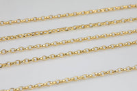 Gold Filled Rolo 2mm, Wholesale, USA Made, Chain by foot Permanent Jewelry Chain