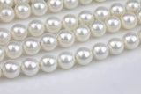 Natural Shell Pearls - Mother of pearl - Round- 6mm 8mm 10mm 12mm 14mm Gemstone Beads Shell Beads