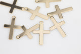 Gold Filled Cross Charms- 14/20 Gold Filled- USA Product-10x16mm- 2 pieces per order