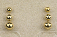 Gold Filled Ball Earring Stud- 14/20 Gold Filled- USA Product-3mm 4mm 5mm 6mm - with ring or without