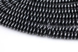 HEMATITE Beads. Flat Roundel 6mm, 8mm, or 10mm. Full Strand 16".