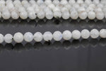 Natural Moonstone Beads Diamond Cut Facets 8mm and 10mm Rainbow Moonstone Gemstone Loose Beads 15.5" - 16" full strands AAA Quality