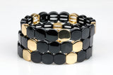 Large Stretchy Bracelet 7-7.5- Wholesale Pricing Enamel Beads-10mm