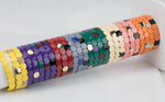 Stretchy Bracelet Oval Mix Colors - 7-7.5 inches - Wholesale Pricing Enamel Beads
