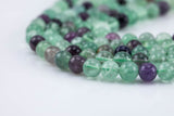 Natural Rainbow Fluorite Beads Fluoride Grade AAA Round, 6mm, 8mm, 10mm, 12mm-Full Strand 15.5 inch Strand AAA Quality Smooth