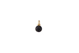 2pc 18K Gold Coin Dainty Black CZ- 2 pcs per order- 5mm