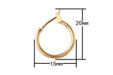 4pcs 14k Gold Filled Round Hoop Earring Lever Backs - 14mm 20mm 30mm 40mm 50mm- 1-2 pairs per order