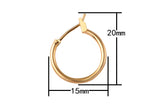 4pcs 14k Gold Filled Round Hoop Earring Lever Backs - 14mm 20mm 30mm 40mm 50mm- 1-2 pairs per order
