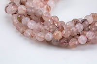 Natural Diamond Cut Hematoid Lepidocrocite Beads, A Quality in Diamond Cut Faceted Round-8mm - Wholesale Bulk or Single Strand! AAA Quality