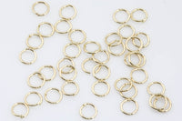 Gold Filled SUPER STRONG/ Extra THIN Gauge Gold Filled Jump Rings 3mm 4mm 5mm 6mm 7mm Carbon Steel - Very sturdy despite thickness. 18K 14K