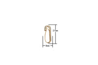 1 Pair Gold Safety pin Paper Clip earrings sparkly safety pins/needle earrings/ Micro pave safety pin drop earrings Clear Cubic Safety Pin