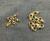 GOLD Filled LOBSTER Clasps 5*10mm/7*12mm / 8*14mm... 18K Gold Lobsters Closures Hooks