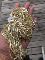 STAR Hematite Strands- 14kt Light Gold- 16 inches per strand 4mm 6mm