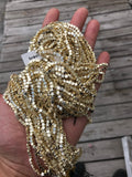 STAR Hematite Strands- 14kt Light Gold- 16 inches per strand 4mm 6mm