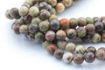 Natural New Ocean Jasper High Quality in Round 8mm, 10mm, 12mm- Wholesale Pricng- Full 15.5 Inch Strand Smooth Gemstone Beads