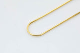 18k Gold Necklace- Snake Chain- Gold Filled Necklace Snake Chain ready to wear Lobster Clasp 3" extender - 16" 18" 20" 22" 23" FC72