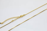 18k Gold Necklace- Snake Chain- Gold Filled Necklace Snake Chain ready to wear Lobster Clasp 3" extender - 16" 18" 20" 22" 23" FC72