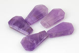2 pcs NATURAL Nugget Teardrop Top Drilled- Pink Amethyst---Perfect for Jewelry--- 20x30mm