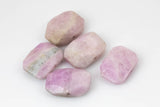 2 pcs NATURAL Flat Nugget Center Drilled- Kunzite---Perfect for Jewelry--- 15x20mm